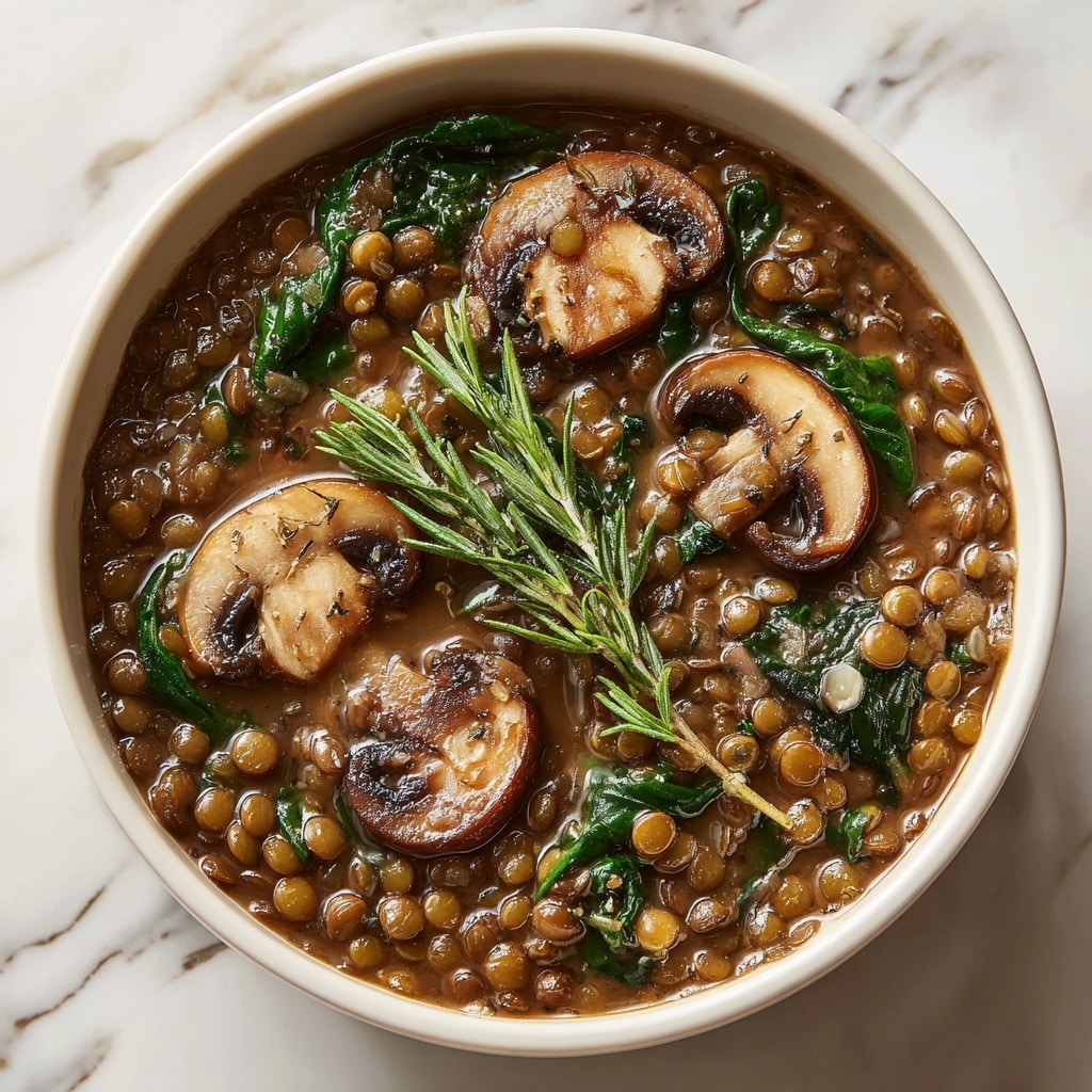 Vegan Lentil Mushroom Stew Recipe