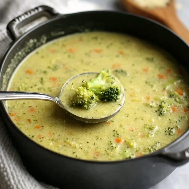 Healthy Broccoli Cheddar Soup Recipe