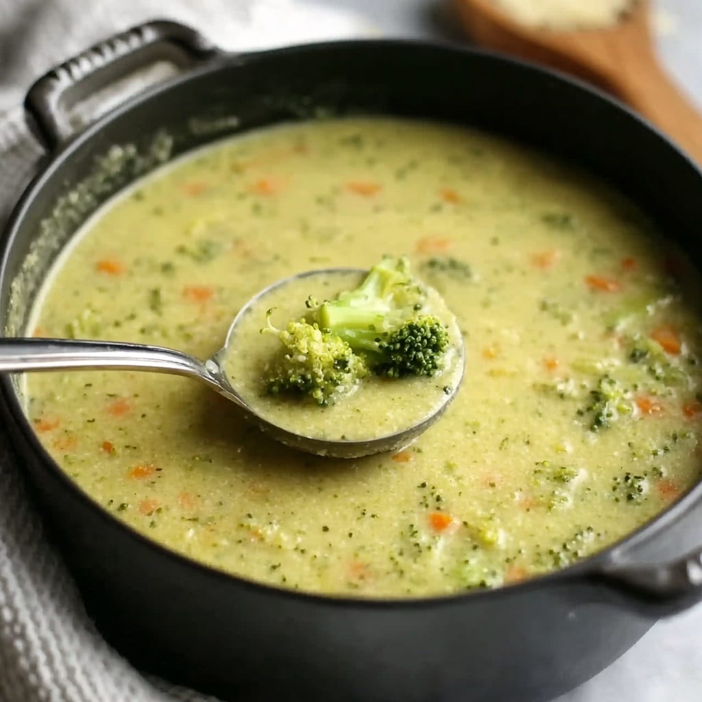 Healthy Broccoli Cheddar Soup Recipe - Recipe Image
