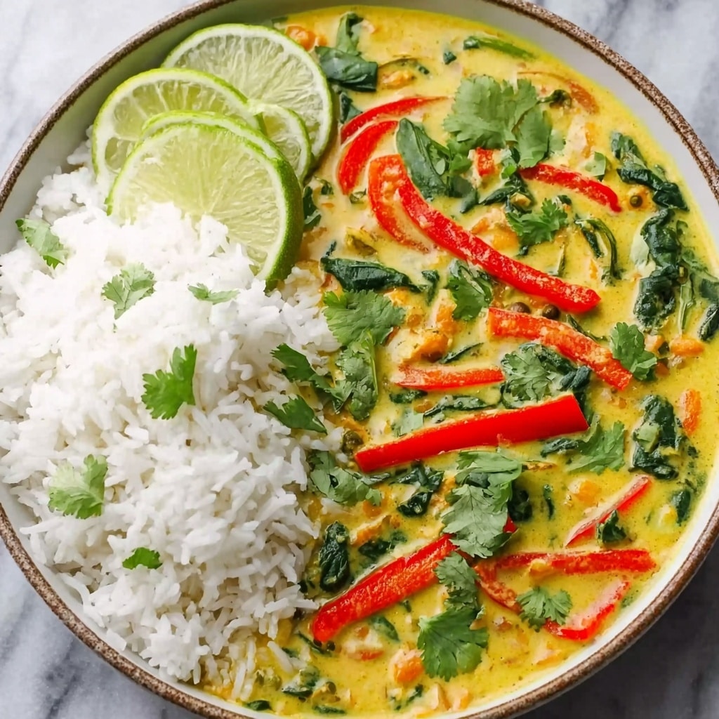 Creamy Coconut Curry with Vegetables and Protein Recipe - Recipe Image