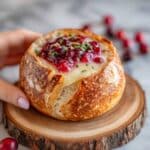 Baked Cranberry Brie Bread Bowl Recipe