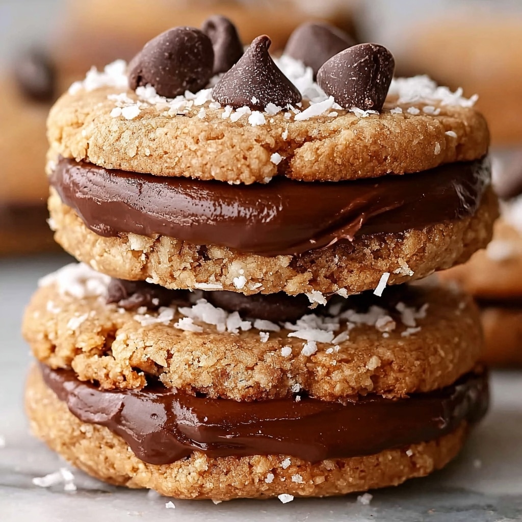 Chocolate Chip Coconut Sandwich Cookies Recipe - Recipe Image