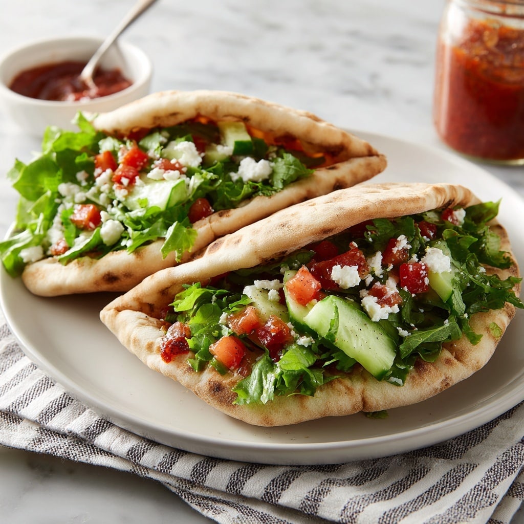Greek Salad Pita Pockets Recipe