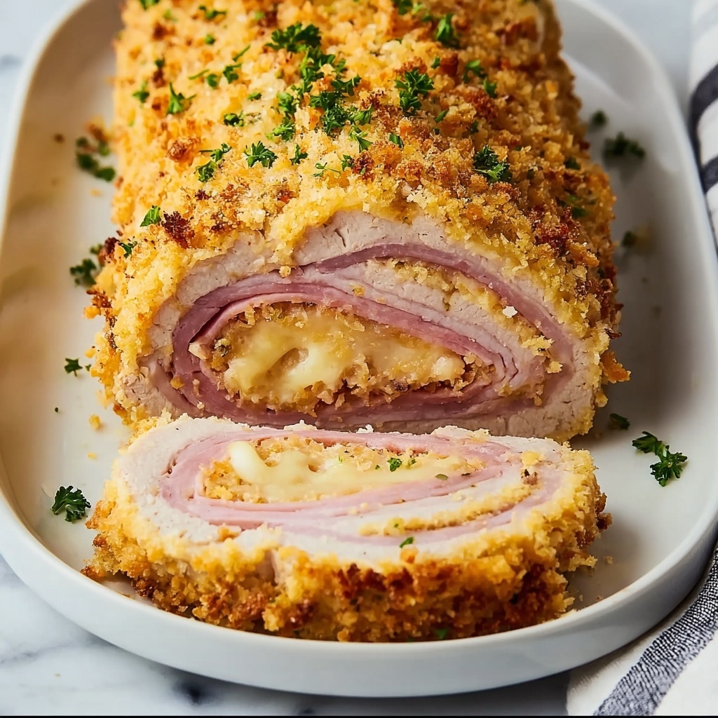 Chicken Cordon Bleu Meatloaf Recipe - Recipe Image