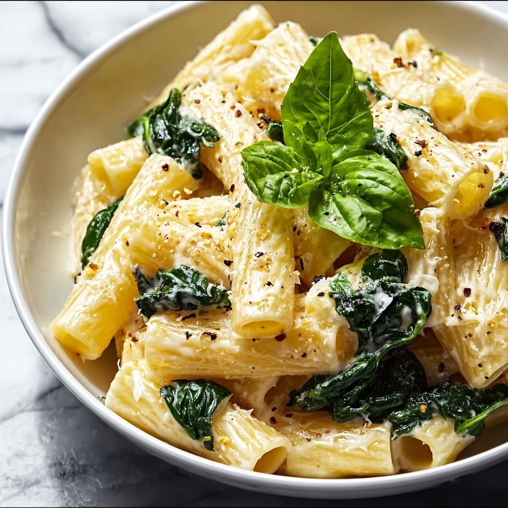 Lemon Ricotta Pasta with Spinach Recipe - Recipe Image