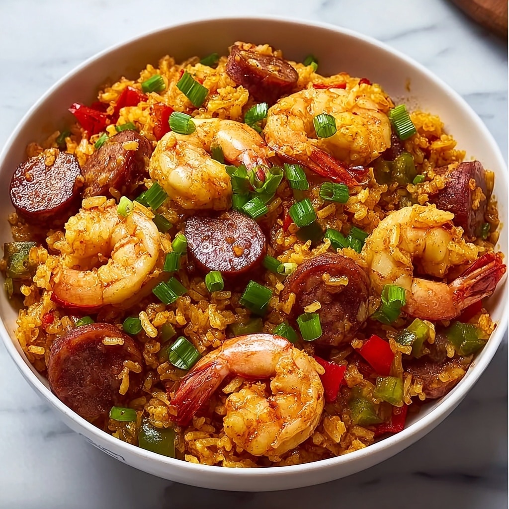 Creamy Creole Jambalaya with Shrimp and Andouille Sausage Recipe - Recipe Image
