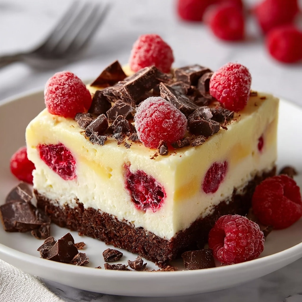 White Chocolate Raspberry Traybake Recipe - Recipe Image