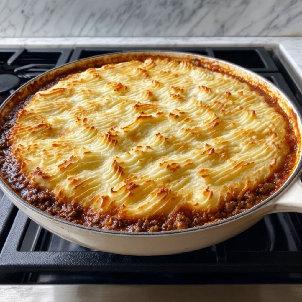 Classic Shepherd’s Pie with Savory Beef and Mashed Potatoes Recipe - Recipe Image