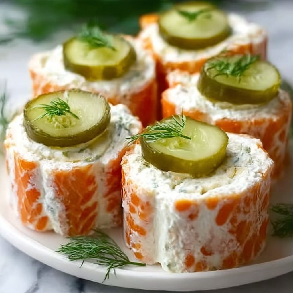 Lazy Cream Cheese Pickle Rolls Recipe - Recipe Image
