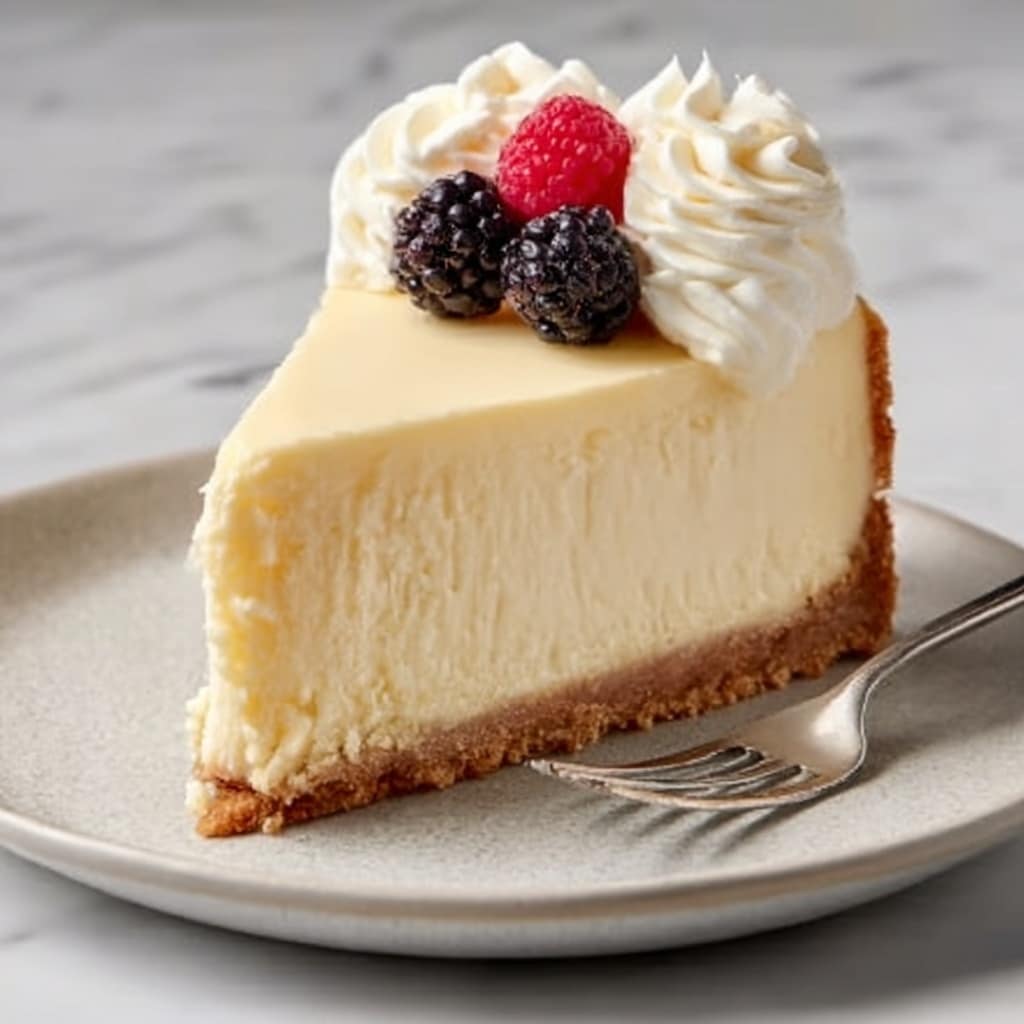Creamy Baked Cheesecake Recipe - Recipe Image