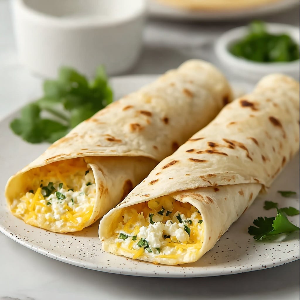 Cheesy Garlic Chicken Wraps Recipe - Recipe Image