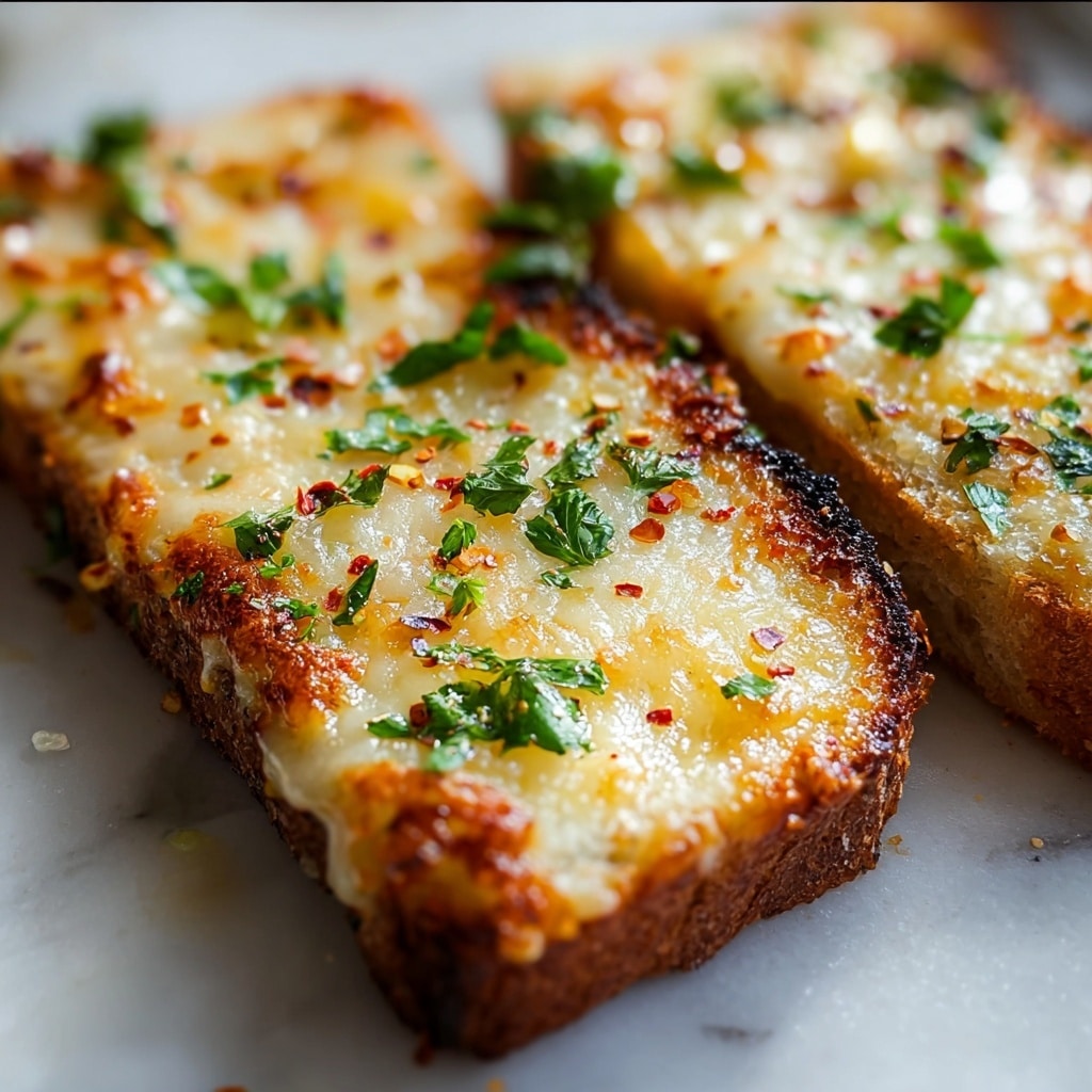 Chili Crunch Garlic Bread Recipe - Recipe Image