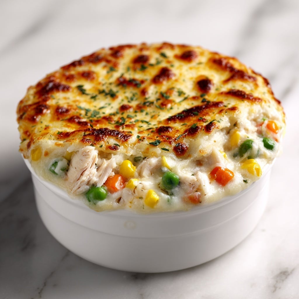 Easy Chicken Cobbler Dinner Casserole Recipe