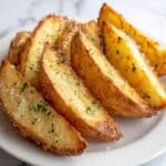 Baked Garlic Parmesan Potato Wedges Recipe