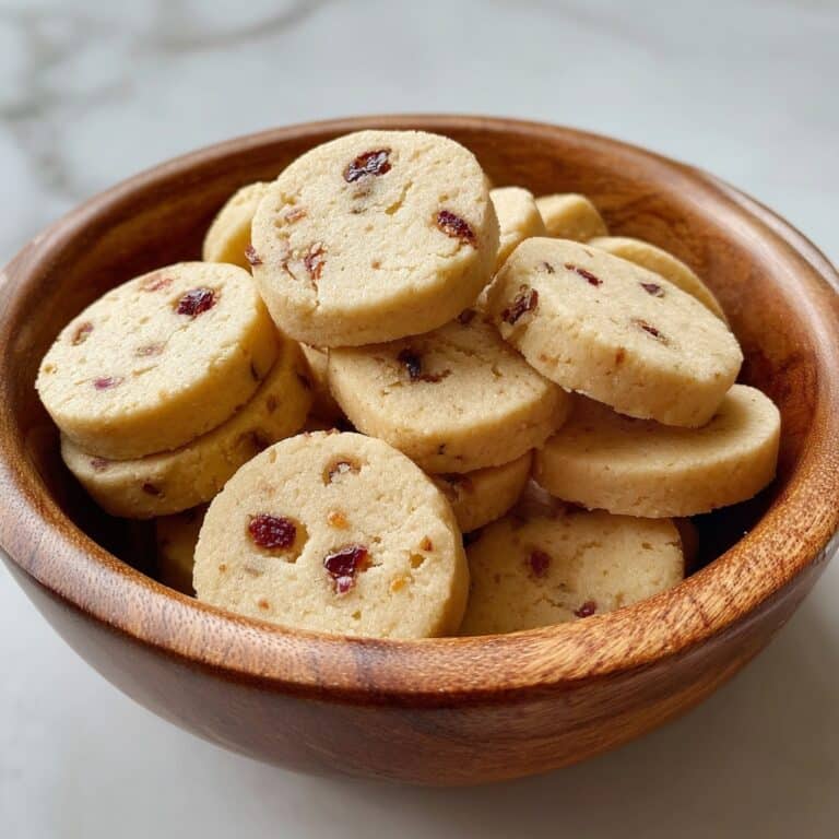 Orange Cranberry Shortbread Cookies Recipe