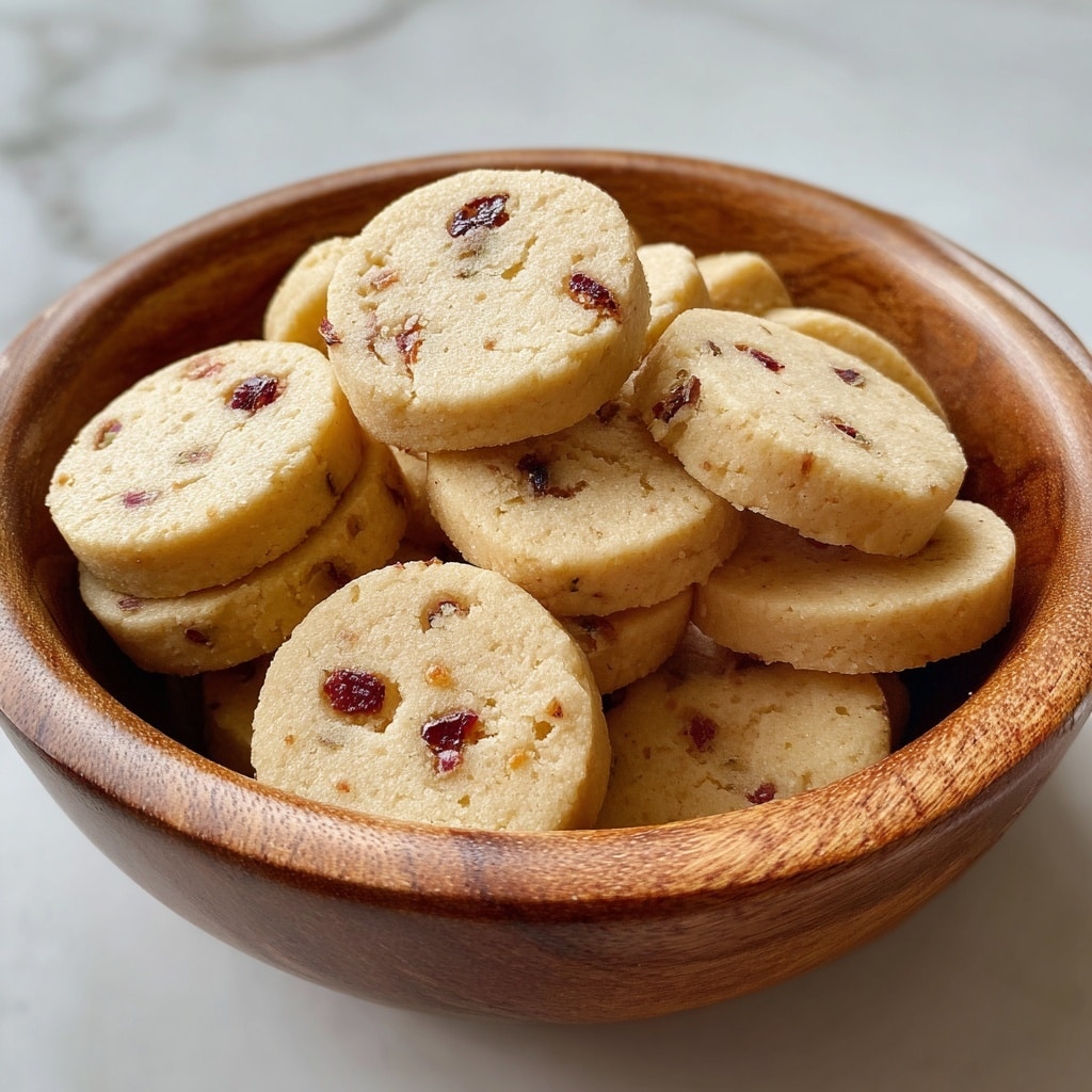 Orange Cranberry Shortbread Cookies Recipe