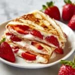 Decadent Strawberry Cheesecake Quesadillas Recipe