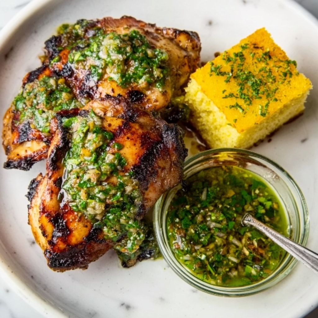 Grilled Chicken Thighs with Chimichurri Recipe - Recipe Image