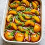 Roasted Peach BBQ Chicken Bake Recipe