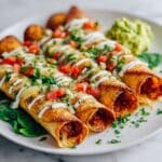 Crispy Chipotle Black Bean Taquitos Recipe