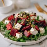 Beet Salad with Goat Cheese, Walnuts, and Balsamic Dressing Recipe