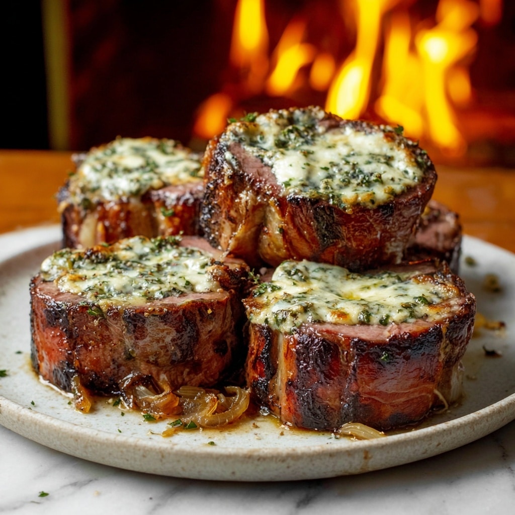French Onion Steak Pinwheels Recipe - Recipe Image