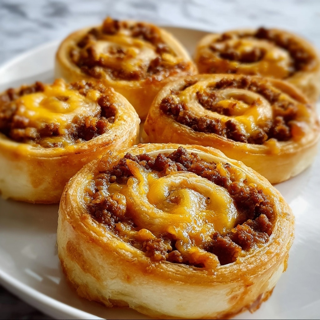 Sausage and Cheddar Crescent Roll Pinwheels Recipe - Recipe Image