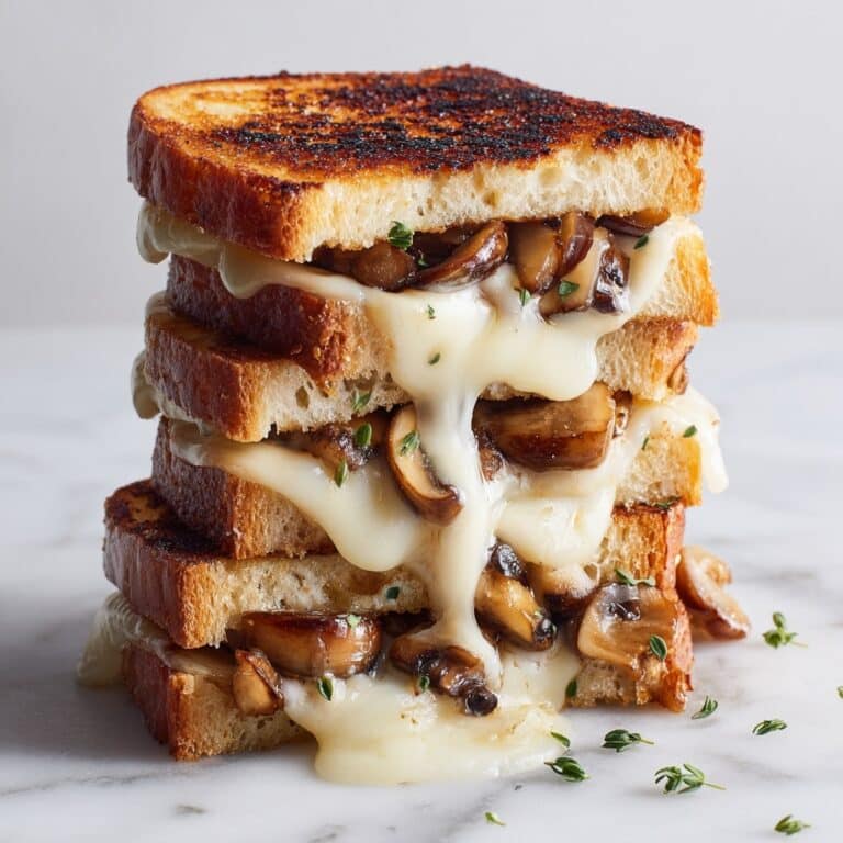Mushroom Onion Gouda Grilled Cheese Recipe