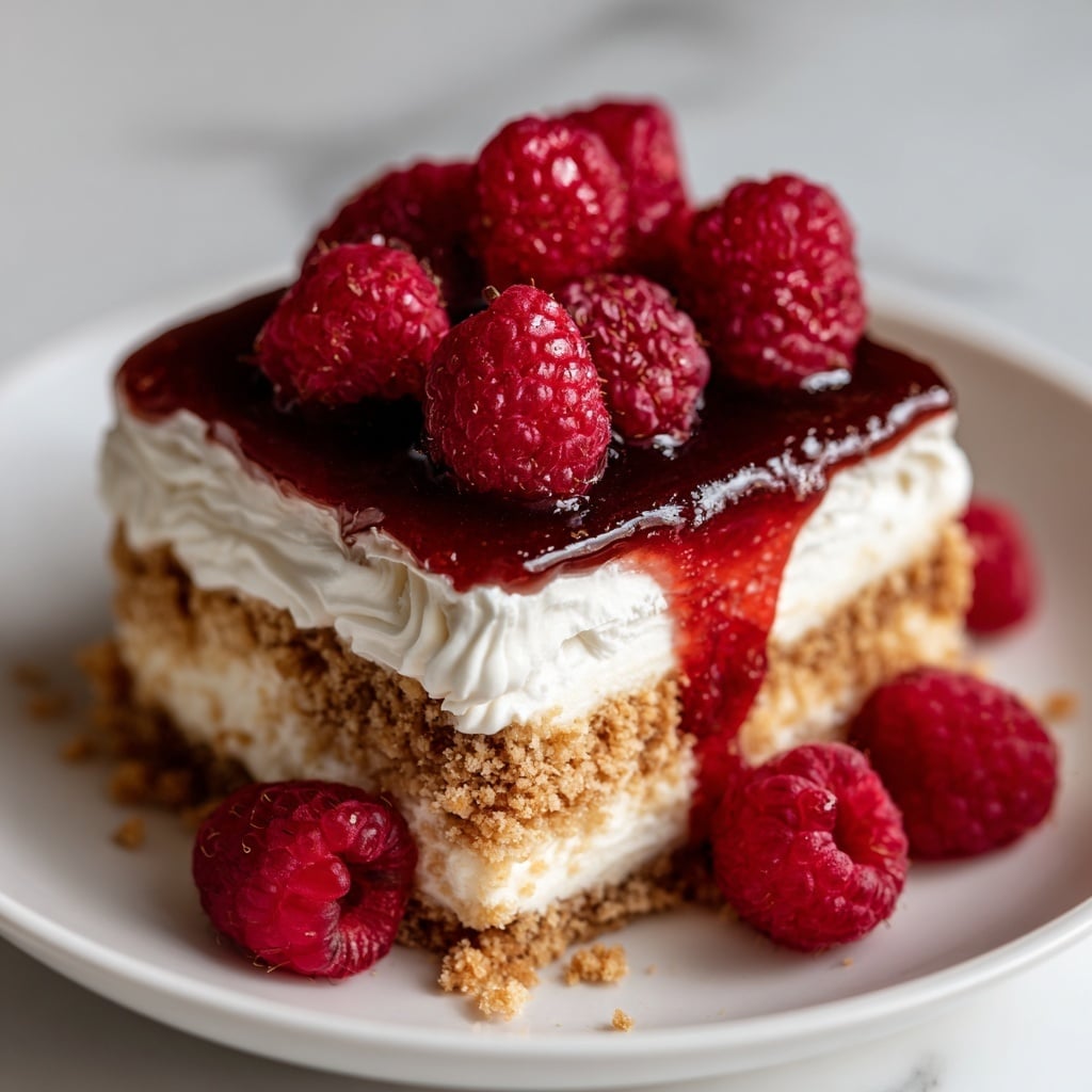 No Bake Raspberry Cream Pie Recipe