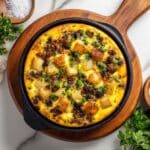 Cheesy Potato Egg Scramble Recipe