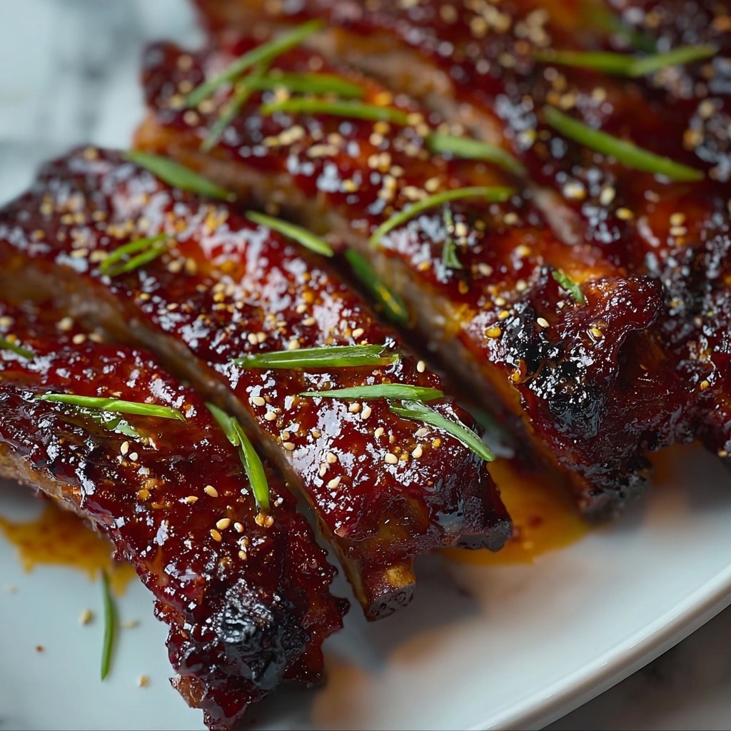 Honey Garlic Ribs Recipe - Recipe Image