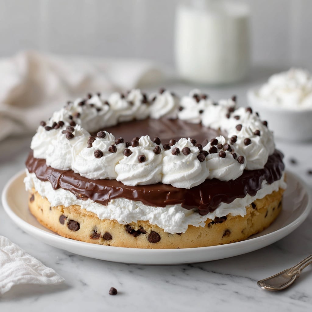 Chocolate Chip Cookie Dough Ice Cream Cake Recipe - Recipe Image