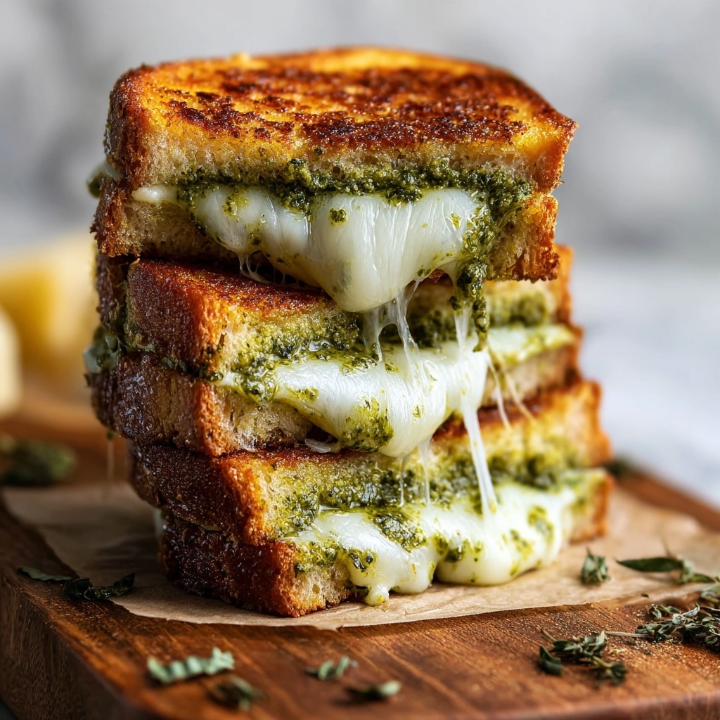Best Pesto Grilled Cheese Recipe - Recipe Image