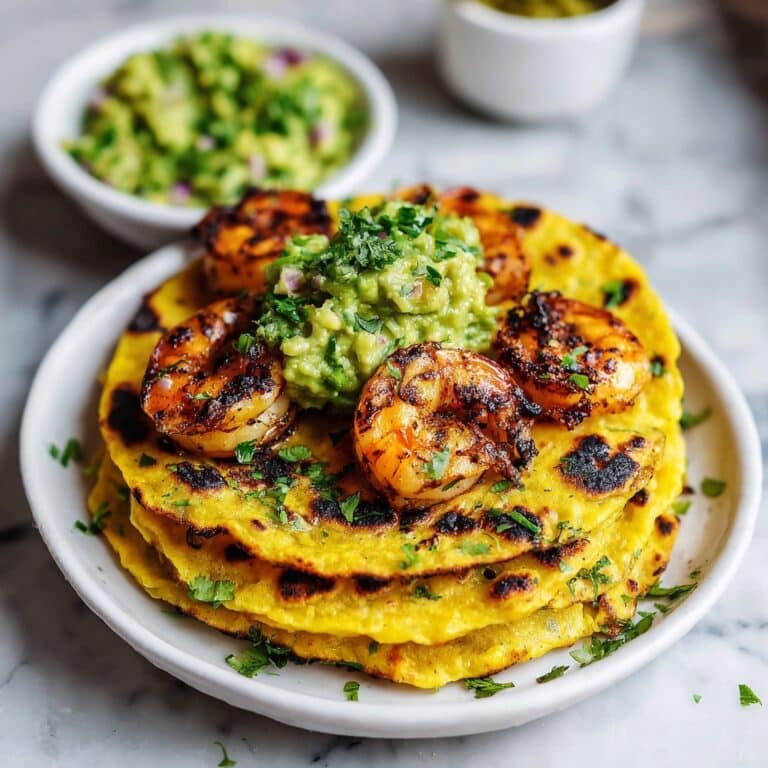 Crispy Shrimp & Poblano Tacos with Avocado Cilantro Sauce Recipe