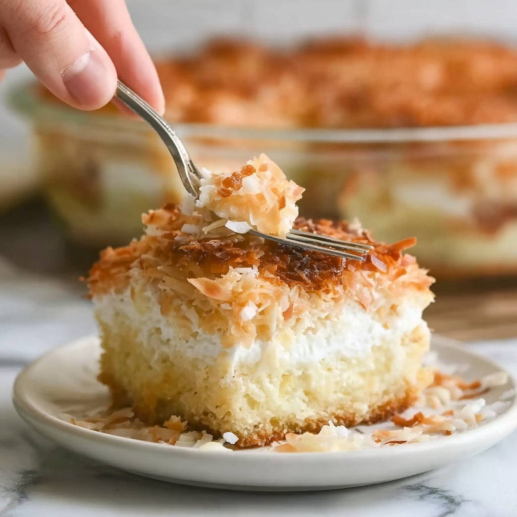 Coconut Cheesecake Bread Pudding Recipe - Recipe Image
