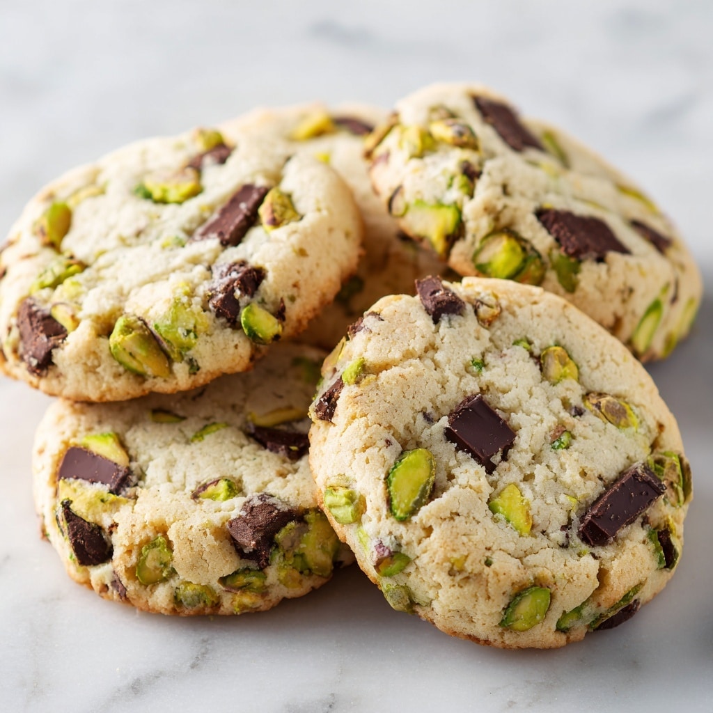 Pistachio Cream Chocolate Chip Cookies Recipe - Recipe Image