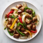 Pepper Steak with Bell Peppers and Onion Recipe