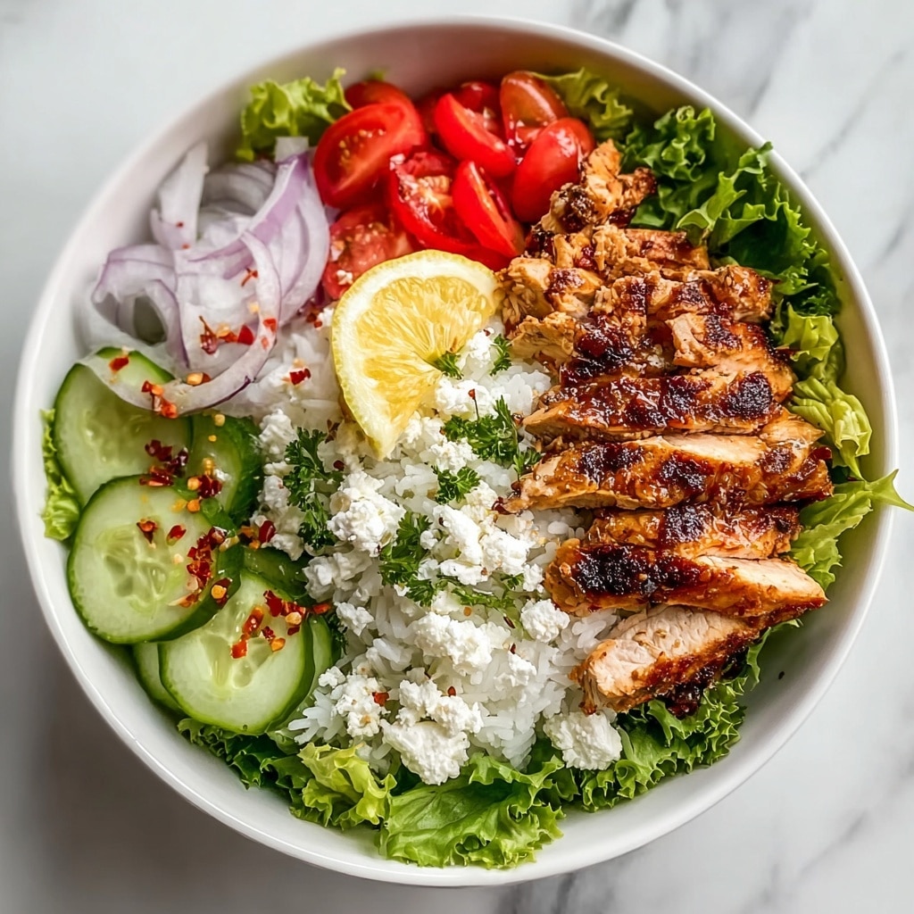 Greek Chicken Bowls with Lemon Dill Yogurt Sauce Recipe - Recipe Image