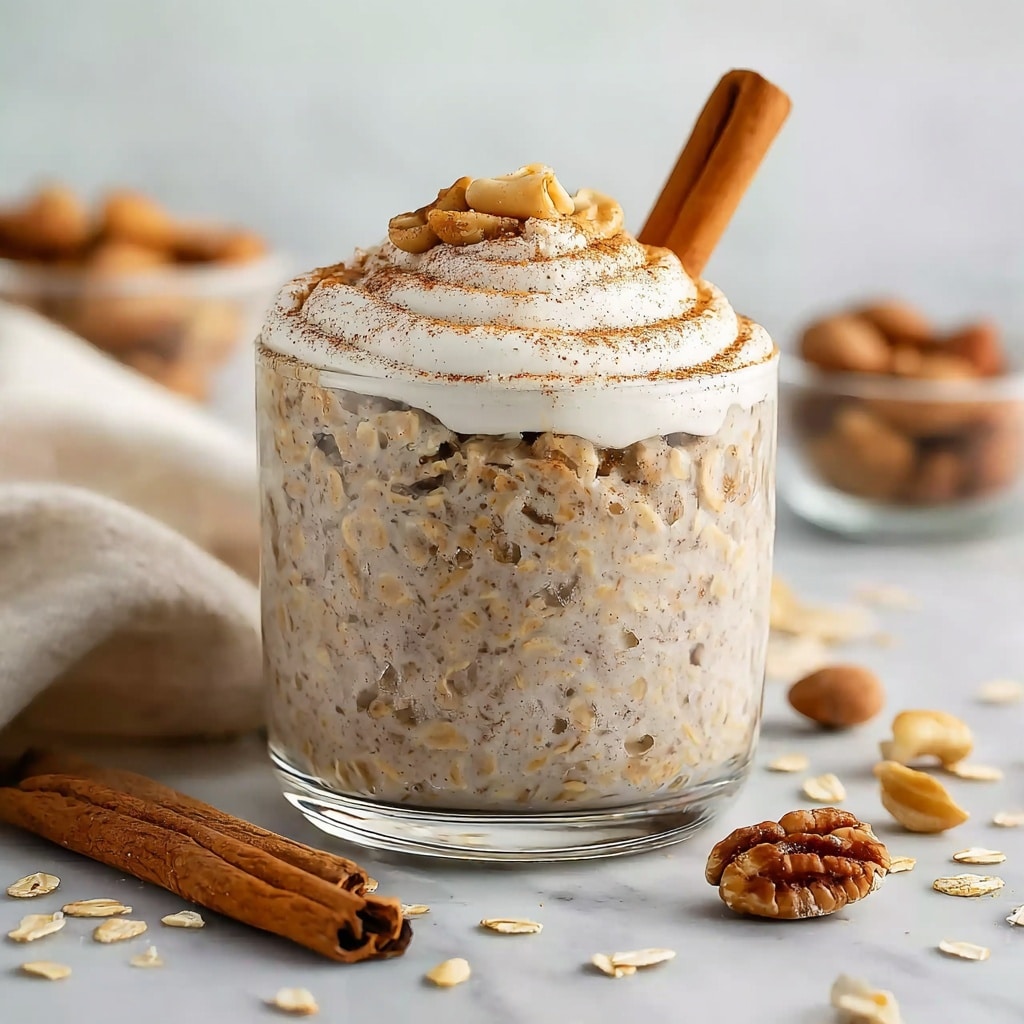 Cinnamon Roll Overnight Oats Recipe - Recipe Image