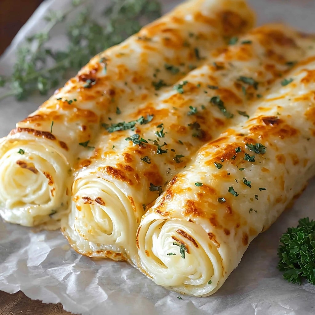Cheesy Garlic Butter Rollups Recipe - Recipe Image