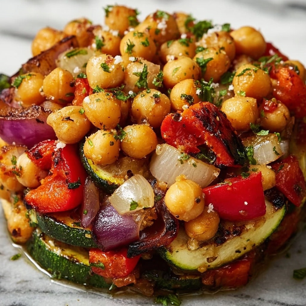 Roasted Veggie and Crispy Chickpea Salad Recipe - Recipe Image