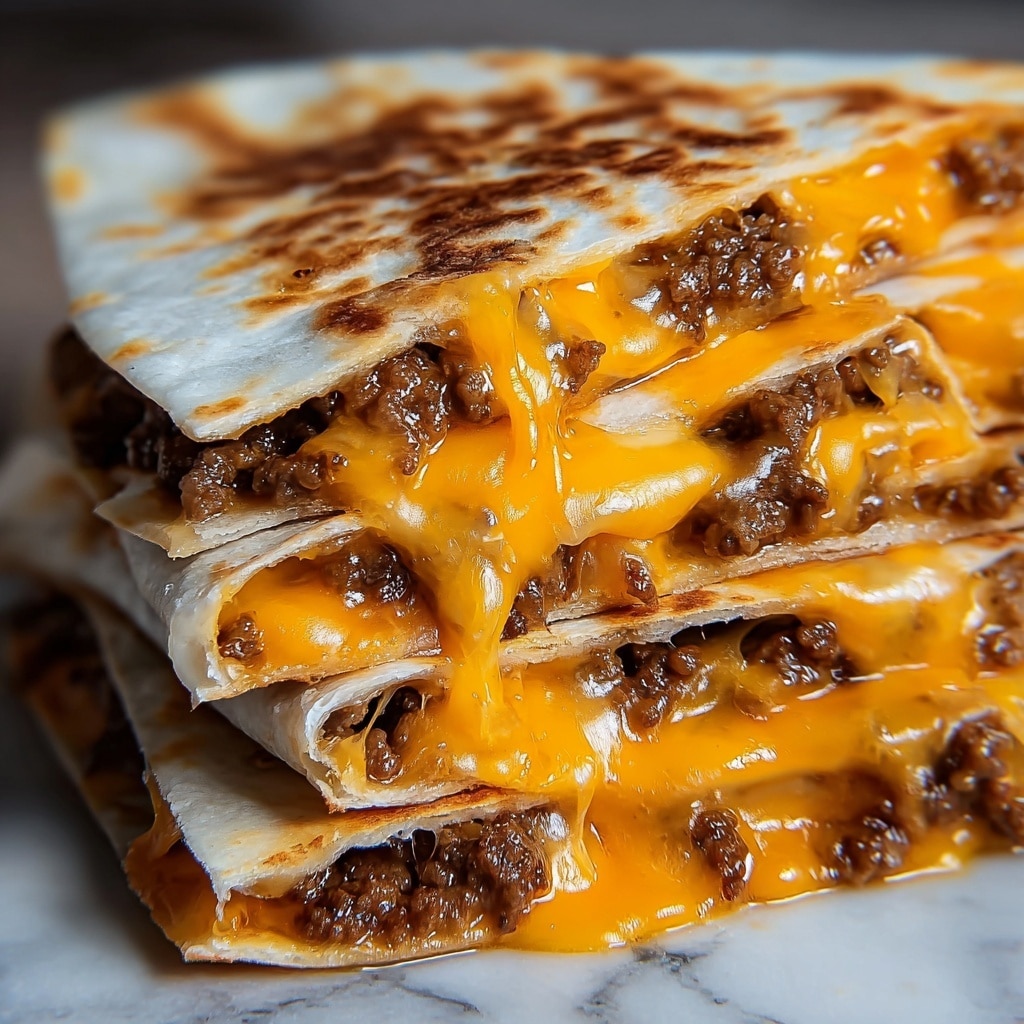 Cheeseburger Quesadilla Recipe - Recipe Image