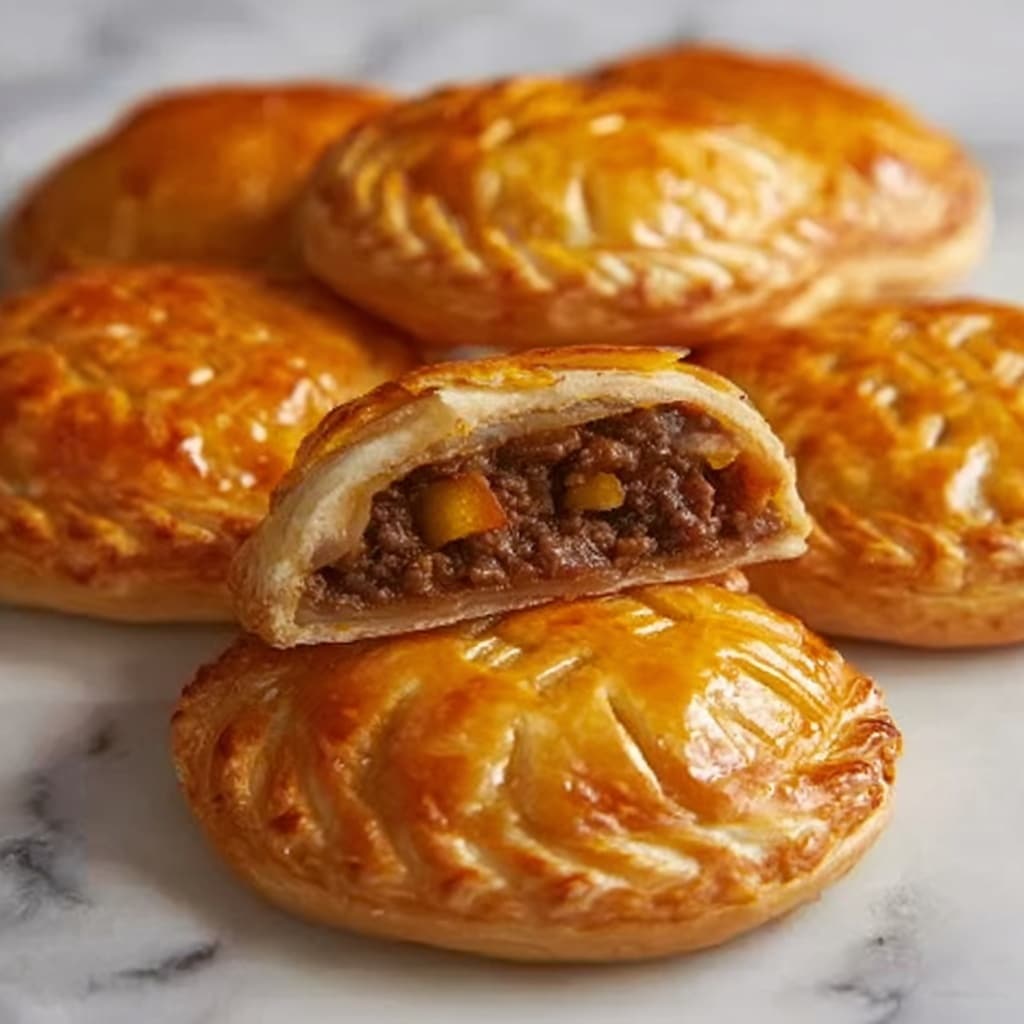 Chinese Crispy Meat Beef Pies Recipe - Recipe Image