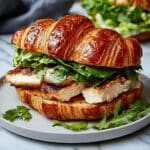 Chicken Caesar Croissant Sandwich Recipe