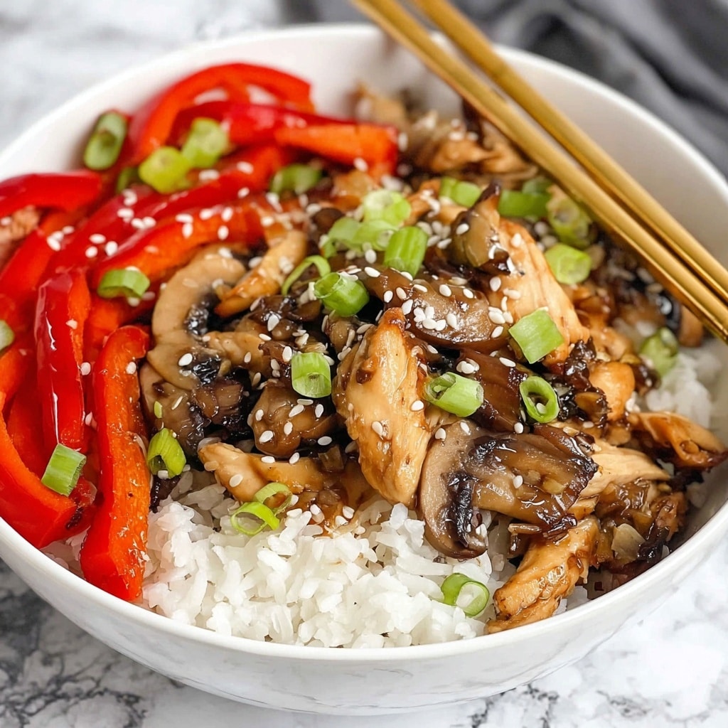 Chicken Mushroom Stir Fry Recipe - Recipe Image