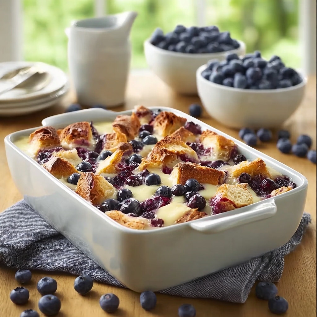 Blueberry French Toast Casserole Delight Recipe - Recipe Image