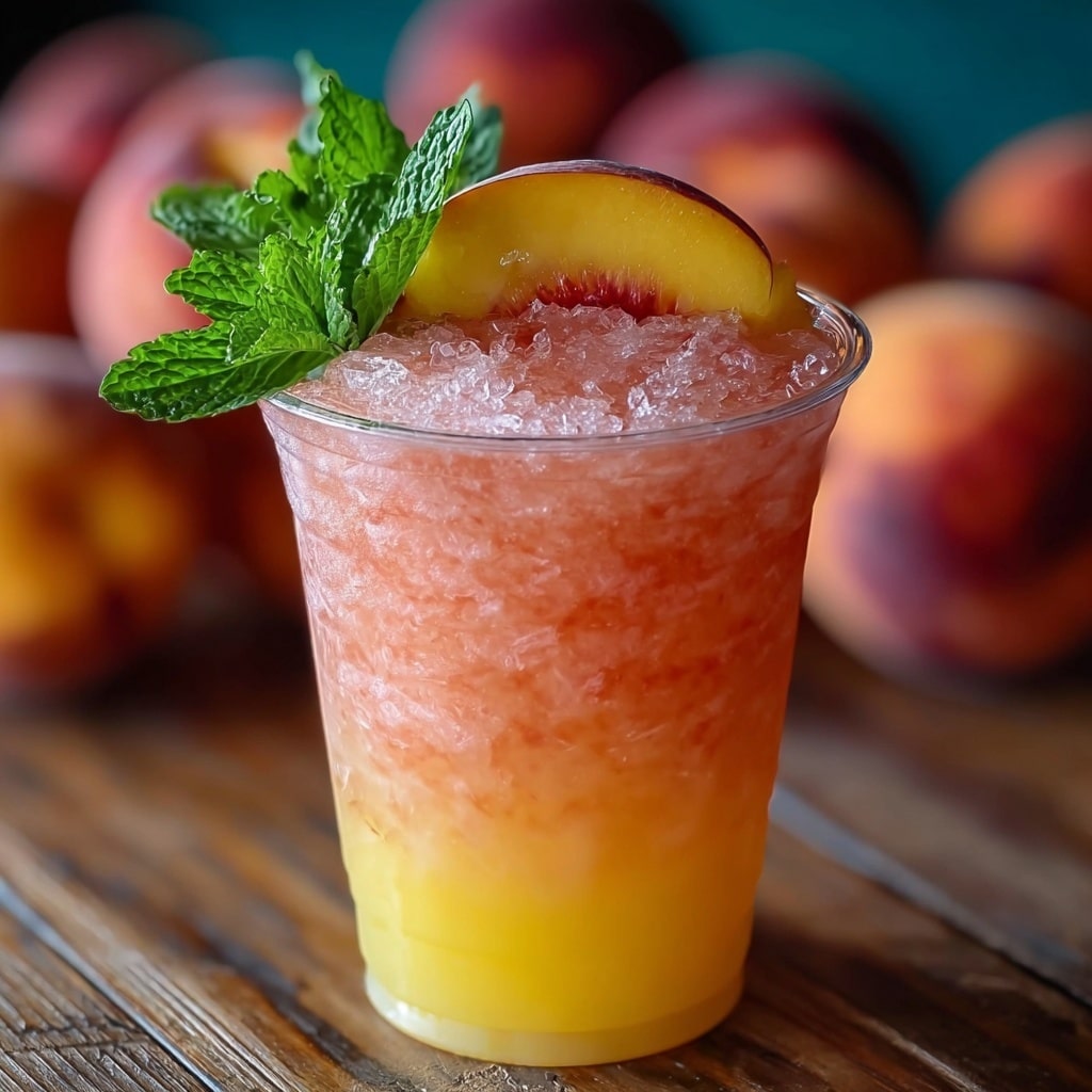 Fuzzy Peach Refresher Drink: The Ultimate Summer Cooler Recipe - Recipe Image