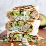 Chicken and Avocado Burritos Recipe