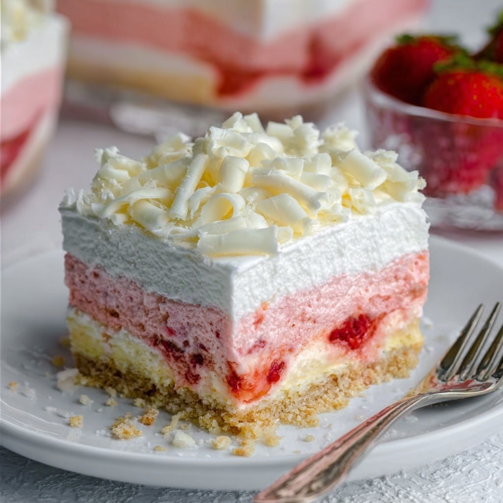 No-Bake Strawberry Jello Lasagna Recipe