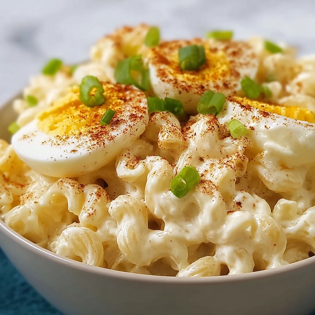 Deviled Egg Macaroni Salad Recipe - Recipe Image